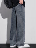 Men's Retro Streetwear Loose Straight Leg Denim Pants
