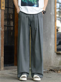 Men's Comfy Breathable Summer Linen Blend Loose Fit Straight Pants
