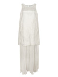 Women's Summer Elegant Patchwork Round Neck Sleeveless Dress