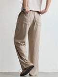 Men's Old Money Style Drawstring Casual Wide Leg Summer Pants