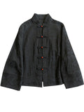 Women's Elegant Stand Collar Mandarin Button Tang Suit Shirt