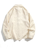 Men's Chinese Style Butterfly Buckle Jacquard Spring Shirt