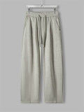 Men's Spring Cotton Blend Lounge Wide Leg Sweatpants Loose Fit Pants