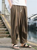 Men's Cozy Lightweight Casual Cuff Harem Pants for Summer