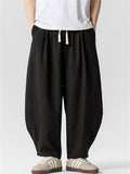 Men's Retro Summer Solid Color Scimitar Cropped Pants