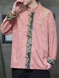 Men's Oriental Style Bamboo Jacquard Patchwork Tang Suit Jacket