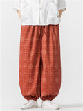 Summer Men's Comfy Elastic Ankle Style Wide Leg Pants