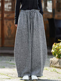 ‌Men's Autumn Casual Loose Fit Corduroy Pants with Drawstring and Pockets