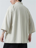 Summer Chinese Zen Style Slant Placket Casual Shirts for Men