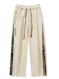 Men's Bears Pattern Loose Fit Straight Casual Pants