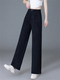 Women's Summer Comfy Breathable High Waist Wide Leg Loose Fit Pants