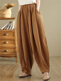 Women's High Waisted Wide Leg Bloomers Pants