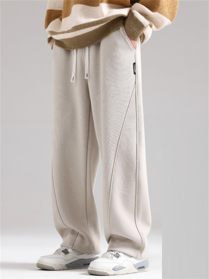 Men's Summer Straight Wide Leg Casual Sweatpants
