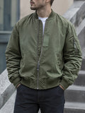 Men Casual Zip Up MA 1 Military Bomber Flight Jacket