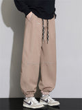 Men's Water Repellent Lace Up Loose Comfy Jogger Jeans