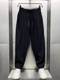 Men's Summer Korean Style Casual Solid Color Drawstring Pants