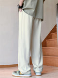 Men's Soft Elastic Waist Straight Leg Summer Casual Pants