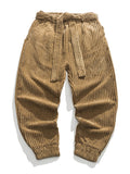 Men's Cozy Popular Corduroy Stripe Waistband Pants