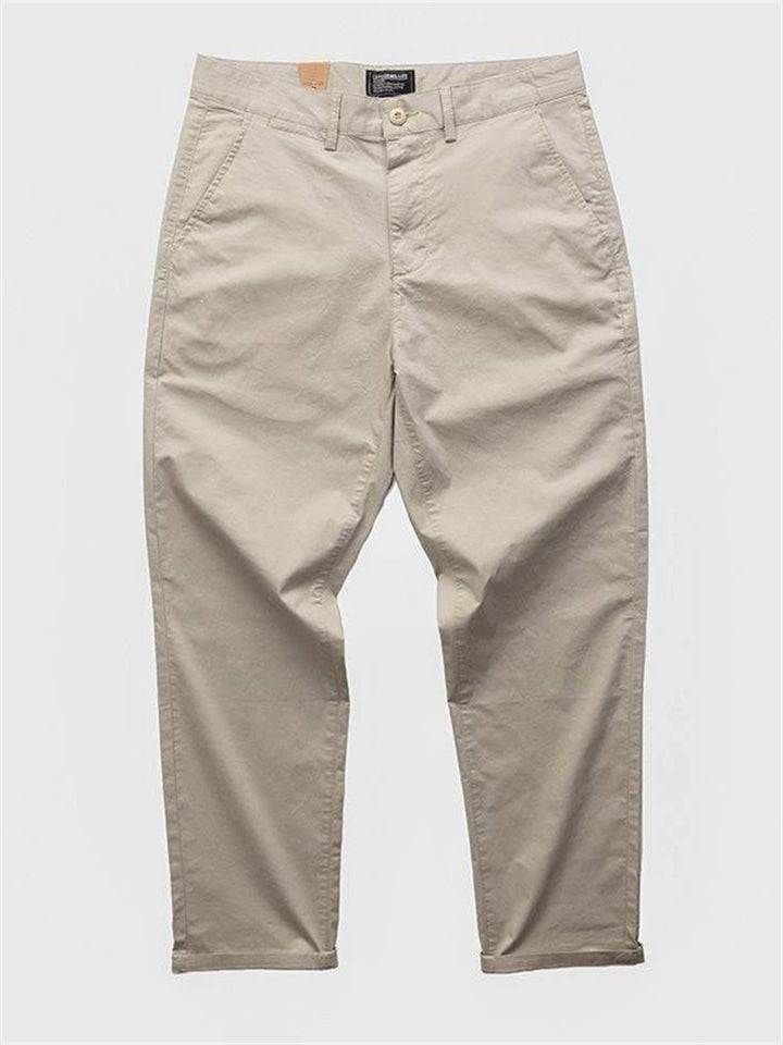 Men's Premium Thin Comfy Cooling Stretch Cropped Chino Pants