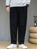 Men Ethnic Patterned Drawstring Waist Casual Lounge Pants