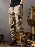 Mens Tactical Cargo Joggers Multi Pocket Work Pants