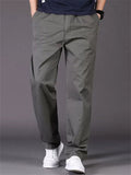 Skin Friendly Comfort Plus Size Cotton Pants for Middle Aged Mens