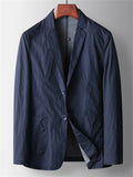 Men's Solid Color Suit Collar Single Breasted Long Sleeve Jackets