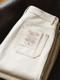 Men Casual Washed White Wide Leg Loose Fit Denim Jeans