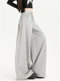 Women's High Waisted Wide Leg Casual Loose Fit Scimitar Sweatpants