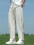 Casual Comfy Oriental Style Cotton Linen Pants for Men