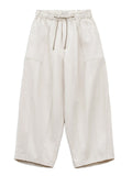 Men Japanese Style Cotton Wide Leg Drawstring Baggy Loose Fit Cargo Pants