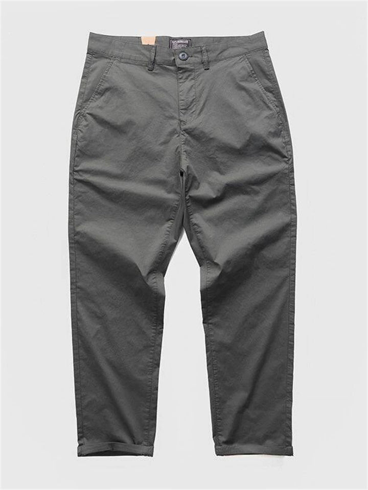 Men's Premium Thin Comfy Cooling Stretch Cropped Chino Pants