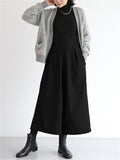 Women's Leisure Oversized Solid Color Wide Leg Pants