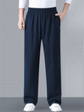 Comfy Relaxed Elastic Waist Sweatpants for Elder Man