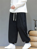 Men's Comfortable Corduroy Drawstring Loose-Fit Harem Jogger Pants