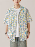 Casual Men's Summer Holiday Style Print Short Sleeve Shirts