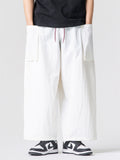 Men Japanese Style Baggy Oversized Streetwear Multi-pocket Cargo Pants