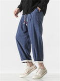 Men's Hip-Hop Plaid 100% Cotton Casual Pants
