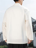 Men's Autumn Solid Color Concealed Placket Cardigan Jackets
