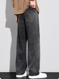 Men's Retro Streetwear Loose Straight Leg Denim Pants