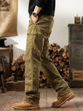 Men's Cozy Elastic Waist Casual Cargo Pants