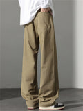 Men's Comfy Elastic Waist Loose Fit Straight Leg Casual Pants