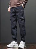 Men's Cool Comfy Drawstring Ankle-tied Cargo Jogger Pants