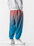 Summer Men's Gradient Elastic Ankle Style Pants