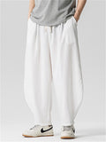 Men's Retro Summer Solid Color Scimitar Cropped Pants