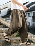 Men's Cozy Lightweight Casual Cuff Harem Pants for Summer
