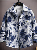 Men's Ethnic Style Print Long Sleeve Lapel Jackets