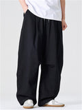 Men's Spring Vintage Japanese Style Baggy Wide Leg Cargo Pants