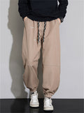 Men's Water Repellent Lace Up Loose Comfy Jogger Jeans
