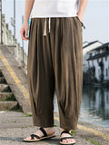 Men's Cozy Lightweight Casual Cuff Harem Pants for Summer